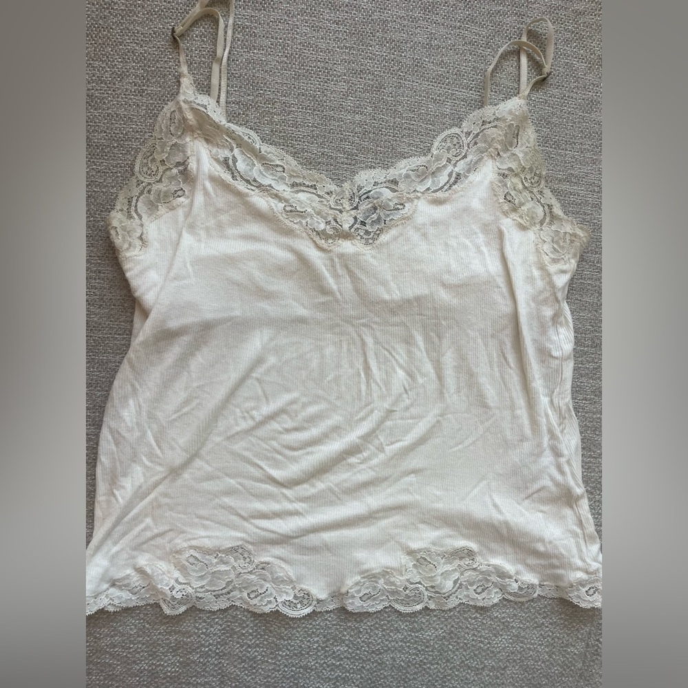 Vintage Ralph Lauren Lace Trim Camisole Tank Top